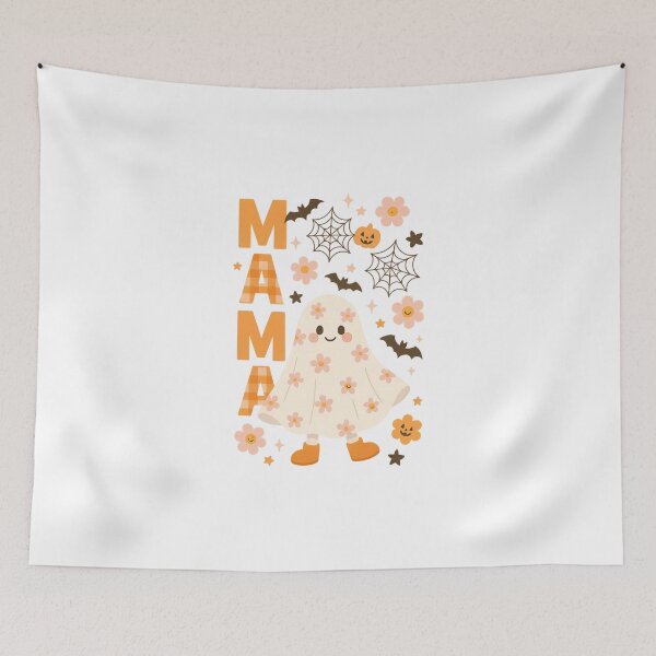 Item preview, Halloween Mama Cute Floral Ghost Boho designed and sold by Adrian Kane.