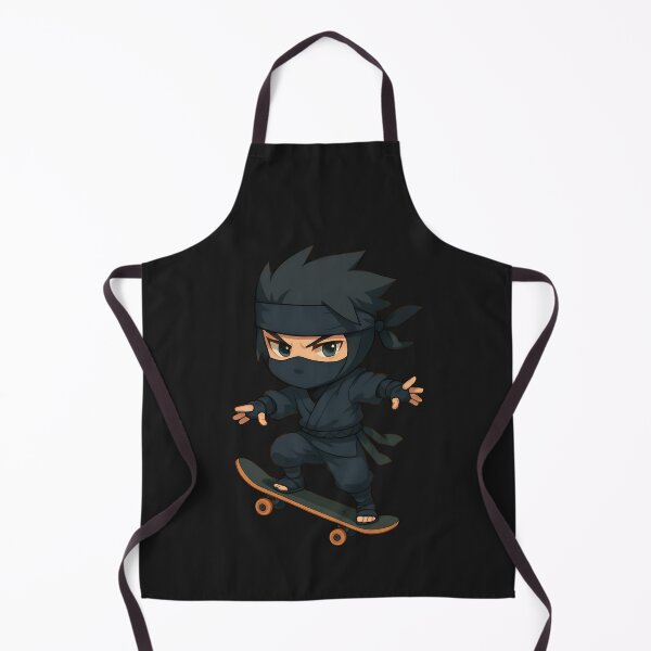 Item preview, Skater Ninja Chibi – Cool Anime Ninja Skateboarding Art designed and sold by ColorSplash123.