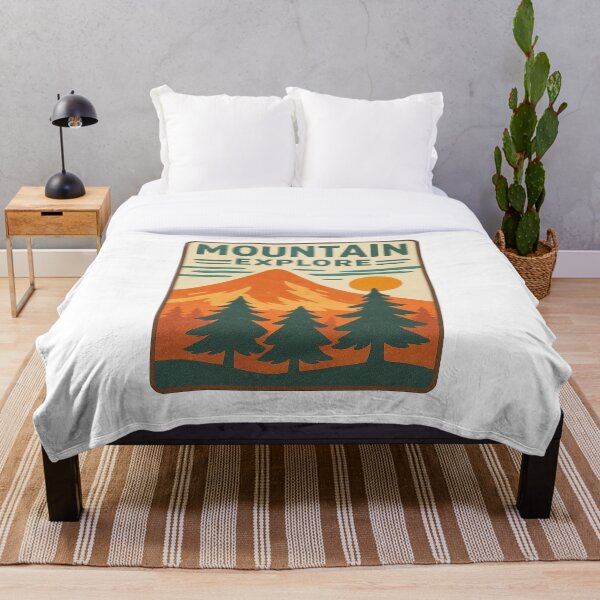 Item preview, Mountain Explore Retro Sunset designed and sold by HeeShirt.
