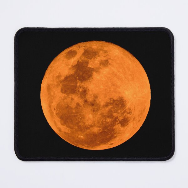 Item preview, Glowing Orange Moon in the Night Sky designed and sold by CandMe-Prints.