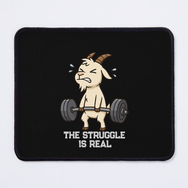 Item preview, Funny Goat The Struggle Is Real Deadlift Workout Fitness Boys Girls Kids designed and sold by rafaeltto.