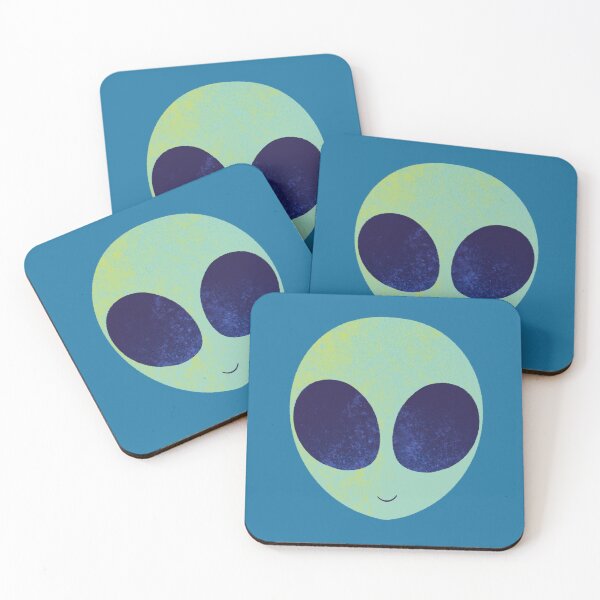 Item preview, Cute Green Round Friendly Alien designed and sold by Yulia Saraswati.