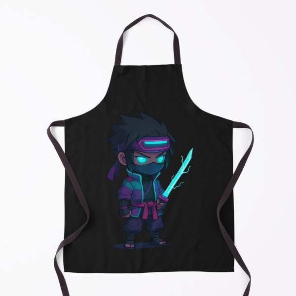 Item preview, Cyberpunk Samurai Chibi – Neon Anime Warrior with Electric Katana designed and sold by ColorSplash123.