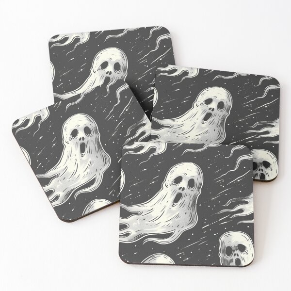 Item preview, Halloween creepy boo ghost- chilling creepy pattern  designed and sold by cocomelon168.