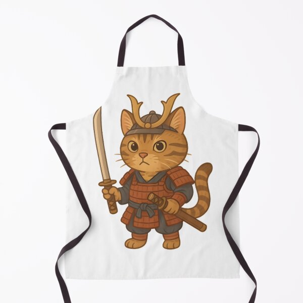 Item preview, Tabby Samurai Cat – Cute Feline Warrior in Armor designed and sold by Kayqriel.