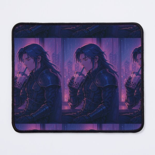 Item preview, Lo-fi anime cyberpunk warrior character Synthwave  designed and sold by Priyan96.