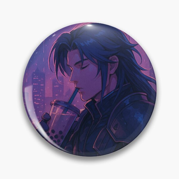 Item preview, Lo-fi anime cyberpunk warrior character Synthwave  designed and sold by Priyan96.