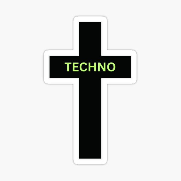 Item preview, Techno on the Cross designed and sold by LOCOSOULZ.