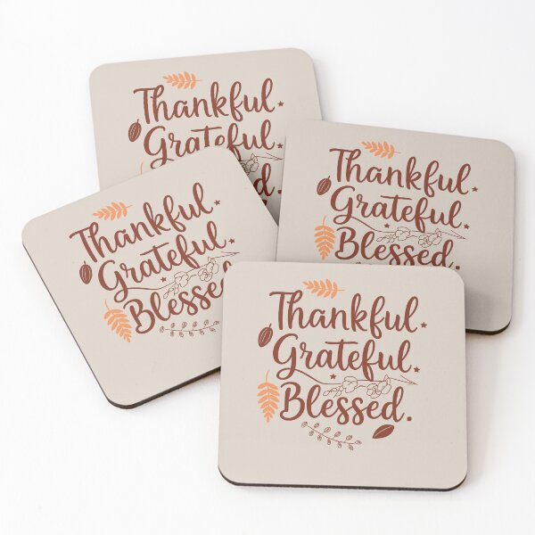 Item preview, Thankful. Grateful. Blessed designed and sold by Uglyandcute.
