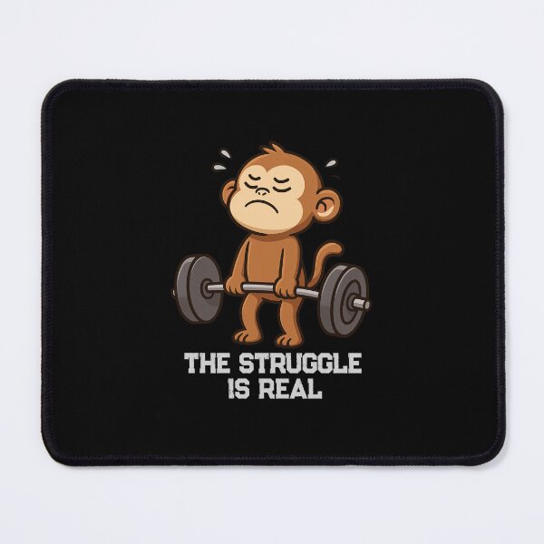 Item preview, Funny Monkey The Struggle Is Real Deadlift Workout Fitness Boys Girls Kids designed and sold by rafaeltto.