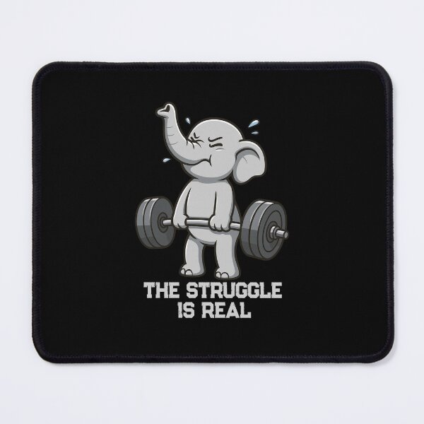 Item preview, Funny Elephant The Struggle Is Real Deadlift Workout Fitness Boys Girls Kids designed and sold by rafaeltto.