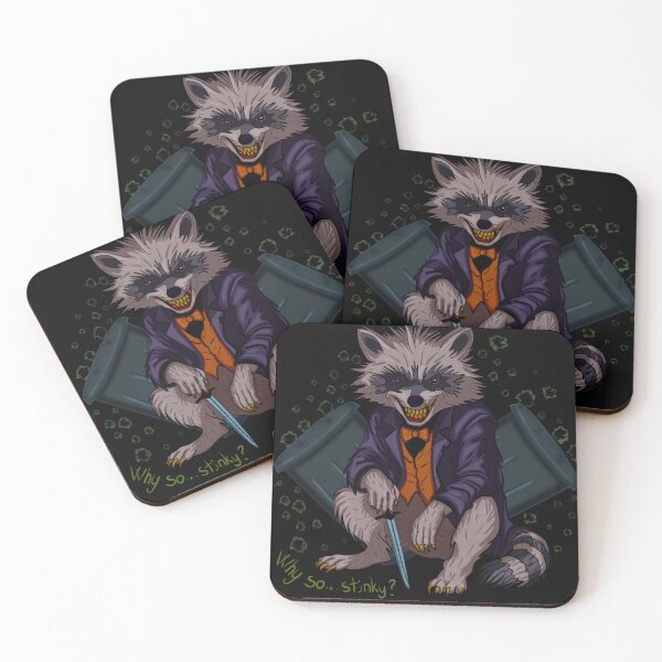Item preview, Jo’coon, Clown Prince of Trash | Raccoon Joker Parody Art designed and sold by KristaKaista.