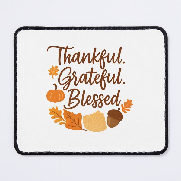 Item preview, Thankful. Grateful. Blessed designed and sold by Uglyandcute.
