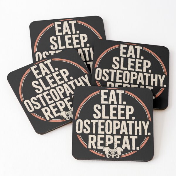 Item preview, Eat Sleep Osteopathy Repeat Pelvis Art designed and sold by osteopath shop.