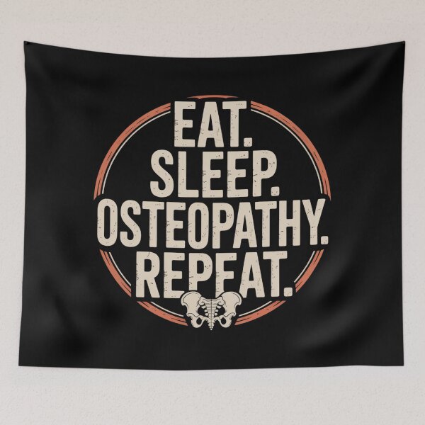 Item preview, Eat Sleep Osteopathy Repeat Pelvis Art designed and sold by osteopath shop.