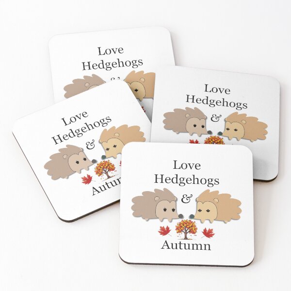 Item preview, Love Hedgehogs and Autumn designed and sold by MFellArt Creations.