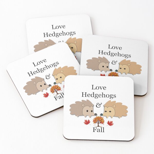 Item preview, Love Hedgehogs and Fall designed and sold by MFellArt Creations.