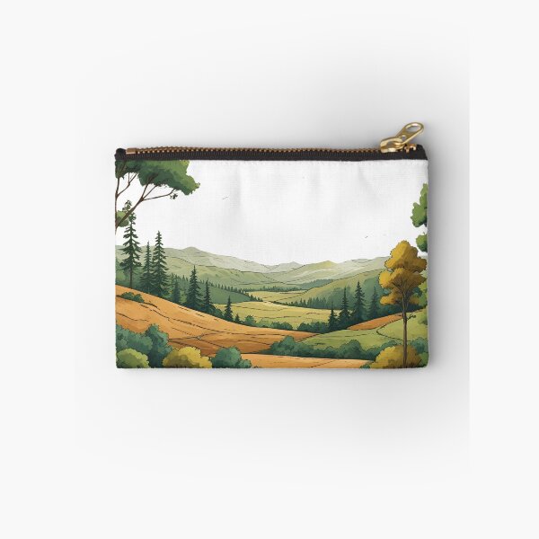 Item preview, Organic Landscape Illustration Featuring Earthy Color Palettes, Hand-Drawn Textures, and Sustainable Nature-Inspired designed and sold by catcurio.