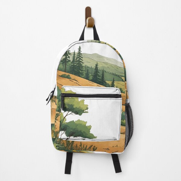 Item preview, Organic Landscape Illustration Featuring Earthy Color Palettes, Hand-Drawn Textures, and Sustainable Nature-Inspired designed and sold by catcurio.