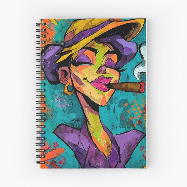 Item preview, Light It Up in Style - A Bold, Colorful Comic Cigar Moment with Abstract Flair Digital AI Art designed and sold by OlfactoART Studio.