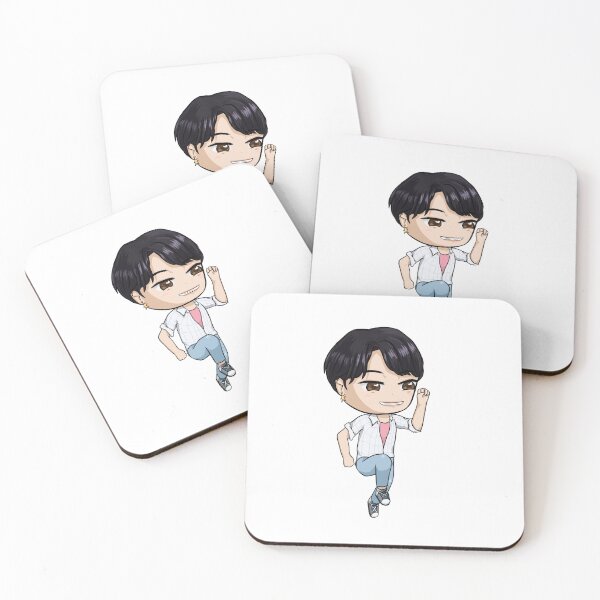 Item preview, Cute Kpop Hunter Demon Idol Saja Boys Jinu Chibi Art (Black Outline ver.) designed and sold by beegg.