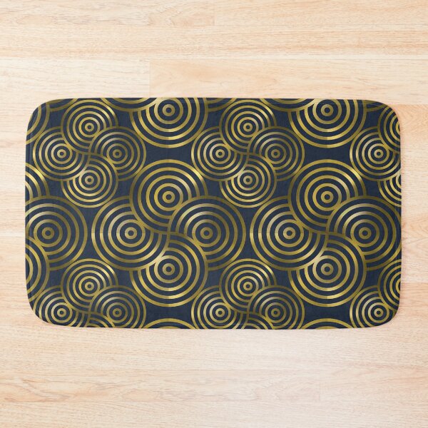 Item preview,  Concentric Gold Geometric Surface Pattern for Fashion & Home designed and sold by Almanzart.