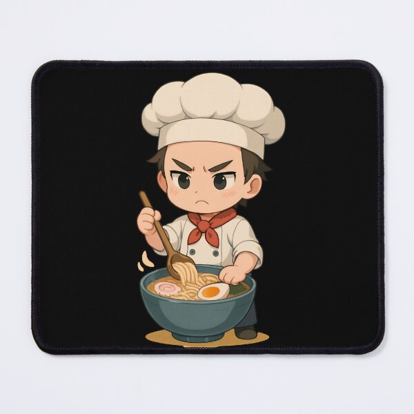 Item preview, Chibi Ramen Chef Stirring Noodles – Cute Anime Cooking Design designed and sold by ColorSplash123.