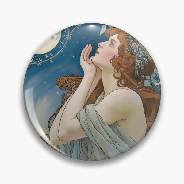Artikelvorschau, Alphonse Mucha Mondlicht entworfen und verkauft von Tamas Das.