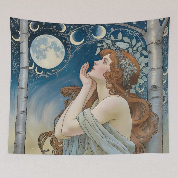 Item preview, Alphonse Mucha Luz de luna designed and sold by Tamas Das.