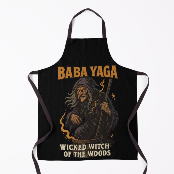 Item preview, T-shirt with a motif from Slavic mythology: Baba Yaga designed and sold by PROJEKT CERTPRO.