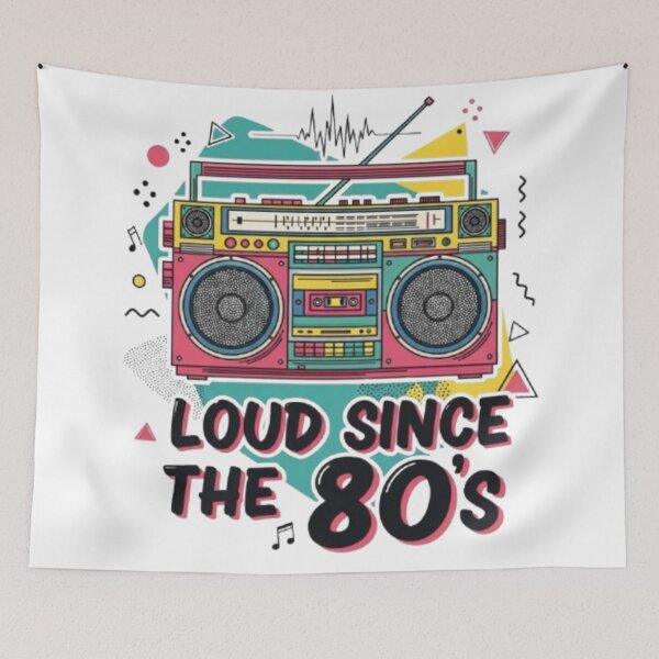 Item preview, Loud Since 80s Vintage Boombox designed and sold by Lucky.Z.