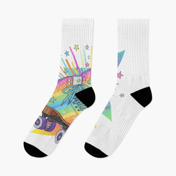 Item preview, Retro Rainbow Roller Skates – 80s Vibe Sparkle Art designed and sold by 001Haiba.