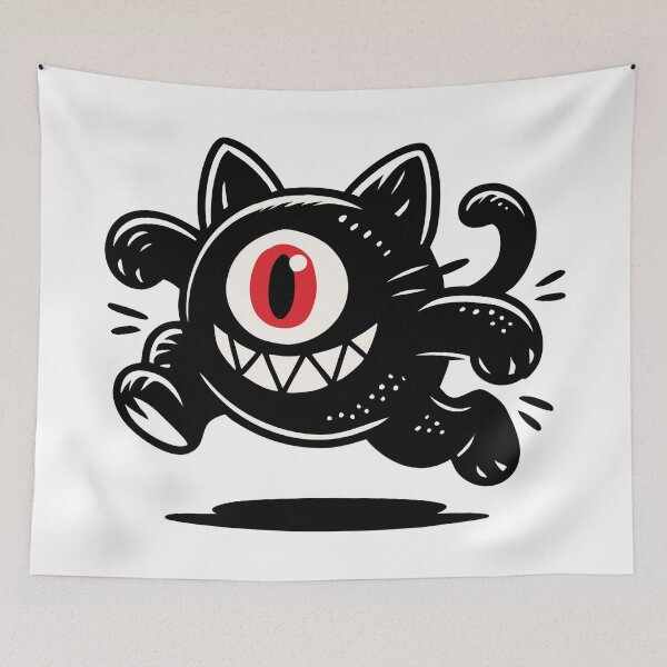 Item preview, Cute Monster Cyclops Creature Cat designed and sold by Blok45.