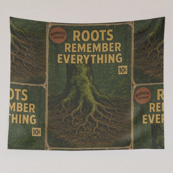 Item preview, Roots remember everything - Biophilic Aesthetic Art designed and sold by bapupa.