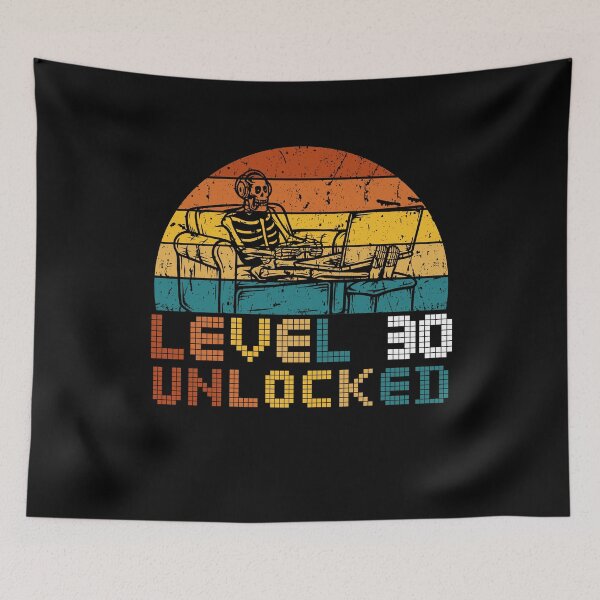 Item preview, Gaming Vintage 30th Birthday Gift 30 Year Old Men Women Gamer Classic Funny T-Shirt designed and sold by OldSkullDesigns.