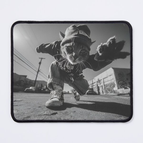 Item preview, B-Boy Street Cat In Beanie designed and sold by RockFireMerch.