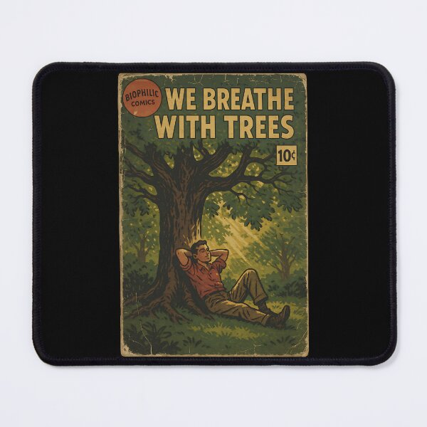 Item preview, We breathe with trees - Biophilic Aesthetic Art designed and sold by bapupa.