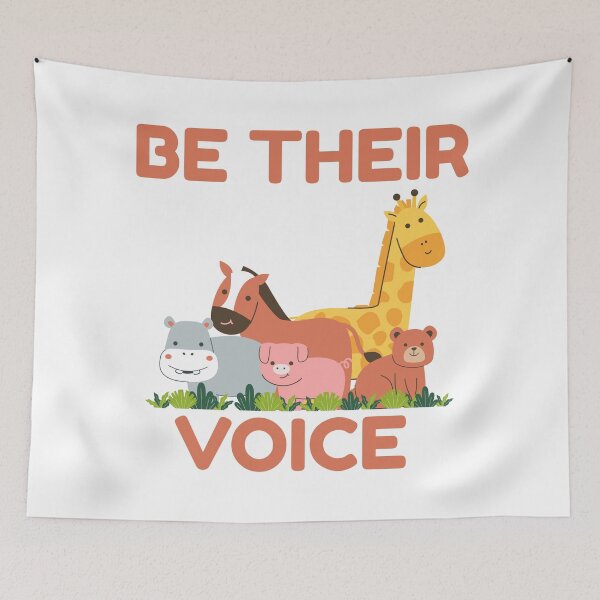 Item preview, Be Their Voice Animal Rights Design – Cute Ethical Wildlife Art designed and sold by FreedomAndLove.