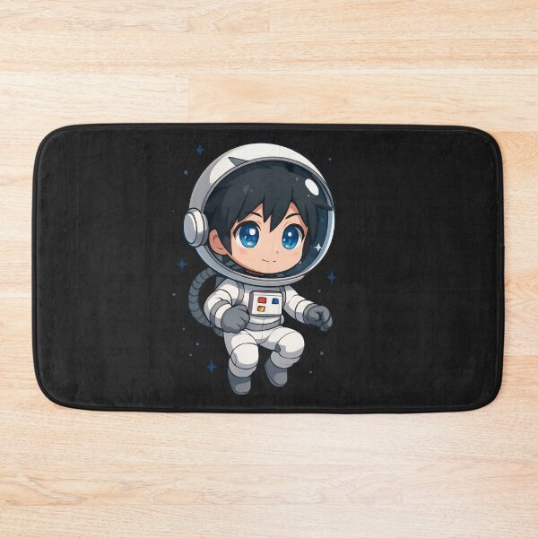 Item preview, Chibi Astronaut Floating in Space – Cute Anime Style with Big Blue Eyes designed and sold by ColorSplash123.