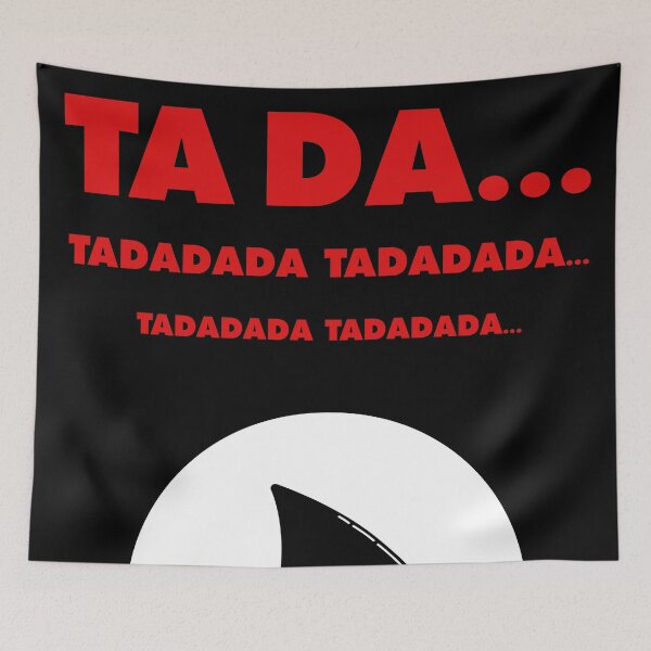Item preview, TA DA... Shark Fin & Soundtrack Joke – Minimalist Geek Design designed and sold by NiceHatHarry.