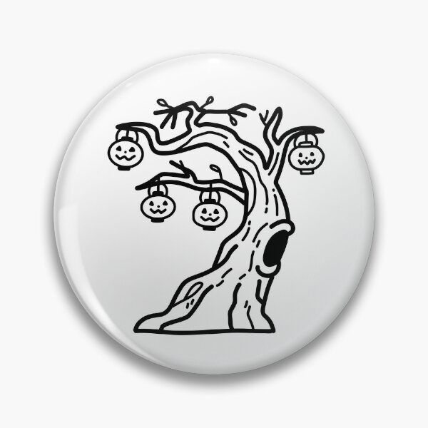 Item preview, Tree with hanging lanterns doodle designed and sold by BibbleBambie.