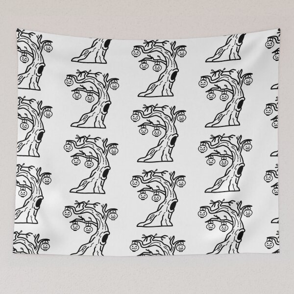 Item preview, Tree with hanging lanterns doodle designed and sold by BibbleBambie.