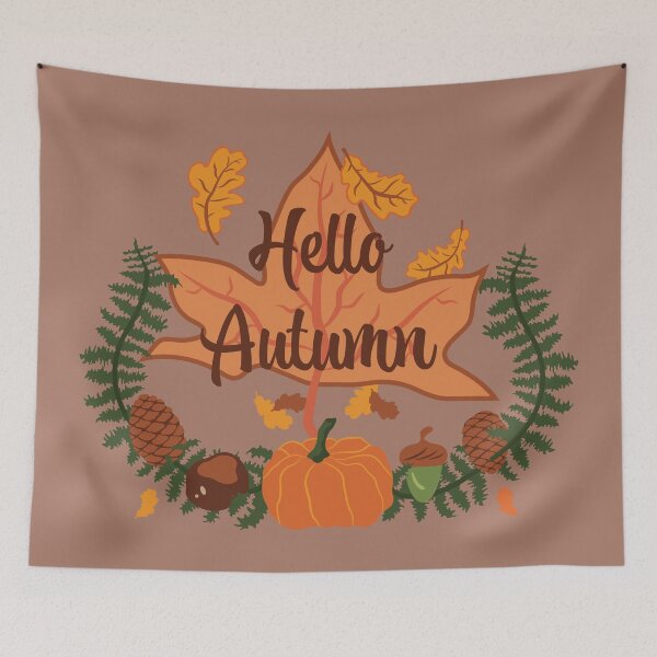 Item preview, Hello Autumn - Mocha Mousse designed and sold by Daniel Bevis Design.