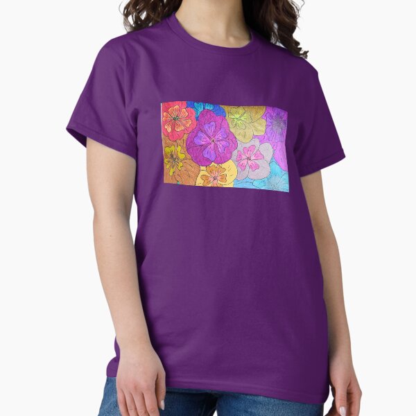 Item preview, Fantasy pansies rainbow flowers by Fallen Angel Art designed and sold by FallenAngelArt.