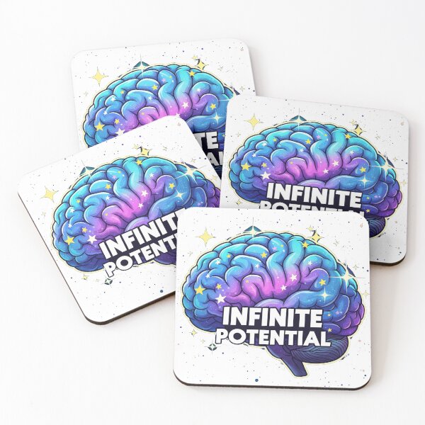 Item preview, Infinite Potential – Galaxy Brain Cartoon with Stars designed and sold by 001Haiba.
