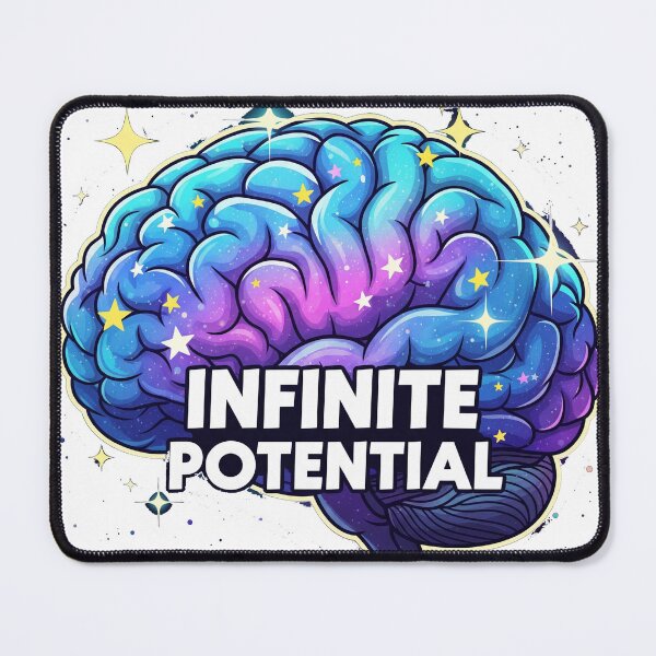 Item preview, Infinite Potential – Galaxy Brain Cartoon with Stars designed and sold by 001Haiba.