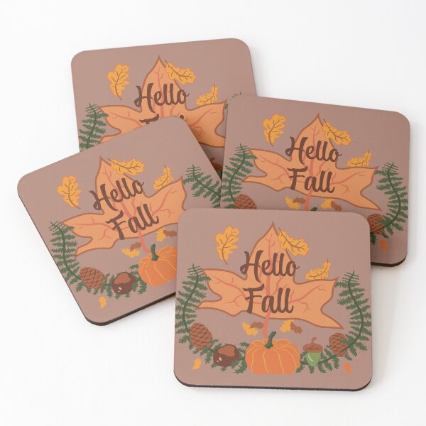 Item preview, Hello Fall - Mocha Mousse designed and sold by Daniel Bevis Design.