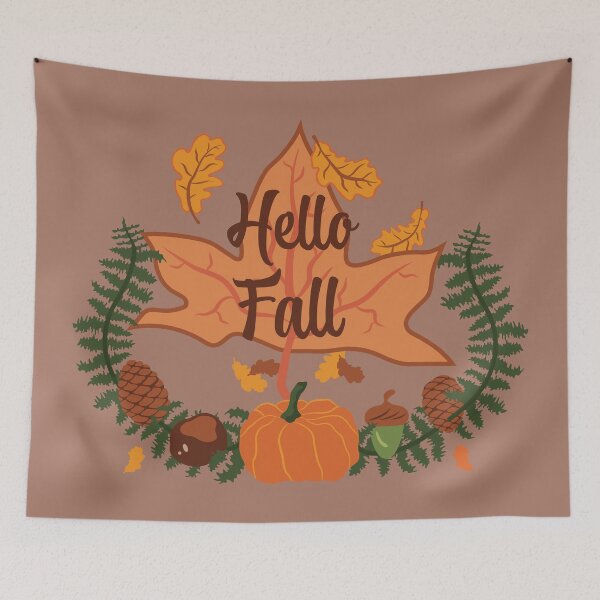 Item preview, Hello Fall - Mocha Mousse designed and sold by Daniel Bevis Design.