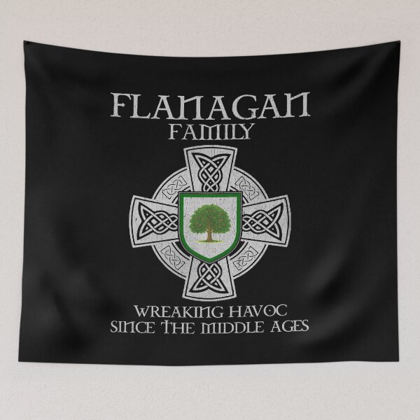 Item preview, Flanagan Family Crest – Medieval Heritage Emblem for Ancestry Lovers & Vintage Style Fans designed and sold by 9X FR.