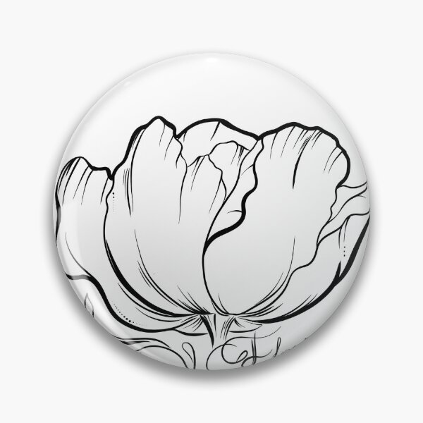 Item preview, Black line flower designed and sold by Darya Bogatskaya79.